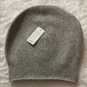 Gray Wool Beanie